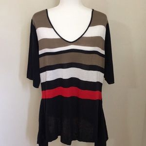 Striped Flowing knit top